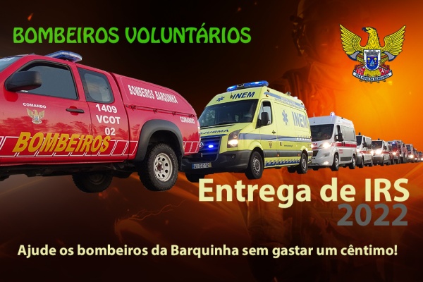 IRS 2022 | Ajude os bombeiros sem gastar um cêntimo