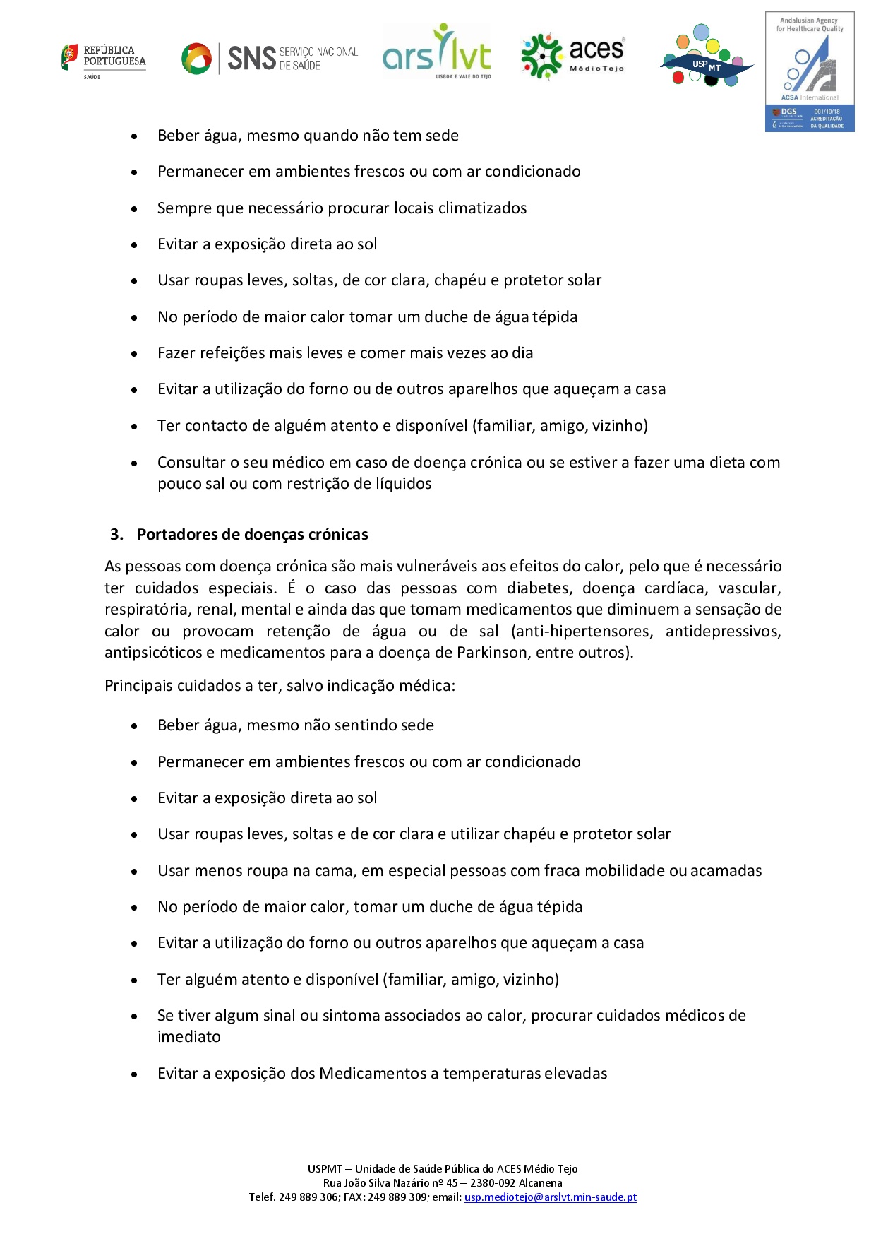 Recomendações Calor 2021ARS 1 0002